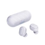White Bluetooth Wireless Earbuds with Wireless Charge Case Stereo Headphones in Ear Mic Headset Sound with Deep Bass for Sport #179u3