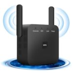 WiFi Extender for Large Homes: 3800sq.ft Long Range - 4 Antennas + 45 Devices | Instant Boost with Ethernet Port & Parental Controls | UK Plug White (2025 Smart Signal Booster)