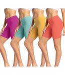 wirarpa Ladies Anti Chafing Shorts Womens Boxers Underwear Cotton Cycling Shorts Leggings for Under Dresses 4 Pack Multicoloured Size L