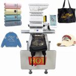 Yonthin Automatic Choice Woven Towel Printing Machinery Embroidery Printing Machines for Badges Cap T-shirt 3D Dress Embroidery