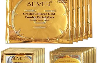 24K Gold Bio Collagen Crystal Face Mask + Eye Mask + Lip Mask, Anti ageing Skin Care (5pairs/set)