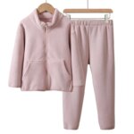 3-18 Years Kids Children Wen Women Pyjamas Autumn Winter Girls Boys Thermal Warm Pajamas Sets Loungewear Home Wear