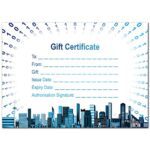 32 Blank A6 Gift Certificates - Modern Digital Theme - A6 Gift Certificate Without envelopes for Business use - Restaurants, Work, Events, Shops, spa & Birthdays