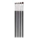 5Pcs Nail Art Painting Acrylic Uv Gel Nail French Tips Manicure Pen Flat Brush Kit Set Dotting Tool Diy Nail Tool Useful and Professional