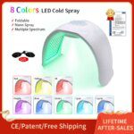 8 Color PDT LED Facial Mask Photon Skin Rejuvenation Machine Red Light Therapy Anti-Acne Anti-wrinkle Lighten Freckle Home Use