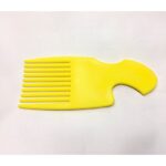 Afro Comb untangle Hair Brush Colours Red Orange Pink & Yellow, Yellow