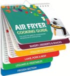 Air Fryer Cookbook Magnetic Cheat Sheet, Air Fryer Cheat Sheet Magnets Cooking Guide Booklet, Instant Air Fryer Accessories Oven Cooking Pot Temp Times Chart