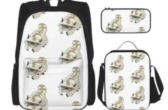 Appa- Avatar The Last Airbender Backpacks Bookbag Children School Bags Cartoon Kids Rucksack Lunch Bag Pen Bag Three-Piece Set