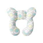 Baby U Shaped Pillow for Travel and Stroller Support Soft Head Shaping Neck Pillow with Cute Cartoon Design Comfortable Infant Rest (B, One Size)