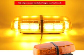 Car Truck Super Bright Ceiling Strong Magnetic LED Lightning Flash Light Construction Vehicle Yellow Flash Warning Light