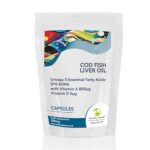 Cod Fish Liver Oil 300mg Omega 3 Fatty Acid Health Food Supplement Vitamins 30 Softgel Capsules Triglyceride Nutrition Supplements HEALTHY MOOD