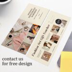 DsgnTouch 200pcs Editable Gift Ticket Printable at home Birthday DIY Voucher Certificate Modern Gift Coupon Card for Beauty Spa