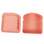 FUNOMOCYA Portable Sandwich Storage Box Reusable Container for Bread Fruits Snacks Lightweight Convenient Lunch Box for Travel Picnics Everyday Use Design