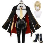 Game Zenless Zone Zero Chevalier Evelyn Cosplay Costume Full Set Women Uniform Outfits Role Play Clothes Evelyn Wig Shoes Props