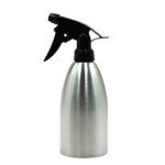 jieGorge 500ML Stainless Steel Oil Spray Bottle Kitchen Olive Oil Sprayer for BBQ Cooking, Kitchen，Dining & Bar for Easter Day (Silver)
