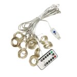 jieGorge Curtain Stripe Lights, 300LED 8 Modes Remote Control Fairy String Lights Decora, LED light for Easter Day (Purple)