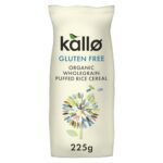 Kallo Organic Puffed Rice Cereal, 225g