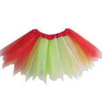 Kids Toddler Baby Girls Spring Summer Colorful Princess Skirts Clothes Birthday Girl Headband Kids Dressing Up Girl's Tutu Skirt Toddler Ruffle Layered Tulle Skirt Princess Tutu (Mint Green, One Size)