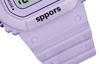 LED Electronic Sports Watch Lightweight Luminous Smartwatch for Boys Girls (Purple)