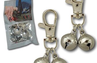 Minder 2 Pack Bell Accessories Handbag Purse Keys Wallet Phone Theft Pickpocket Holiday Twin Security Alarm Bells Attachment (Silver)