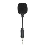 Mini Microphone for Phone, 3.5MM Noise Cancelling Portable Microphone, Recording Mic Replacement Sound Card for Video Shoot Interview