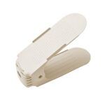 Naroote Adjustable Shoe Bracket, 4 Gears Adjustment Adjustable Shoe Rack Anti Slip Points Space Saving for Dormitory (Yellow)