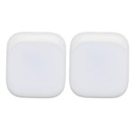 Night Light, 2pcs 0.5W Plug in LED Sensing Lamp with Soft Light, 3 Brightness Levels Auto - Off Night Light for Stairs Kitchens Bathrooms (GB Plug)