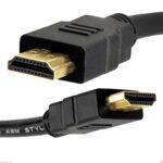REALMAX® 1m 2m 3m 4m 5m 10m HDMI Cable High Speed Gold Premium Quality supports all 4K HD devices and gadgets (1m, Black)