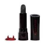 Revolution Beauty Truly Sinful Black Ring Lipstick, Halloween Lip Costume Makeup with Sparkling Glitter, Vegan & Cruelty-Free