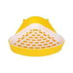 Small Toilet 1PCS Corner Litter for Animal Small Animals Beauty Tools Spa Night (yellow, One Size)