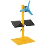 Solar Education Science Kit Mini Motor Fan DIY Panel Power Model for Kids Learning and Exploration (As shown, One Size)