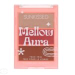 Sunkissed Mellow Auro Makeup Palette with Highlighter, Blush, and Bronzer Shades for On-the-Go Touch Ups
