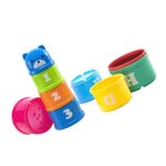 SUPVOX 1Set Cartoon Bear Cups Educational for Fun Safe and Stack Up Cups for Mesh Storage Bag Early Learning Development