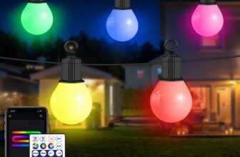 TikTok Viral Outdoor Camping LED String Light APP-Control Waterproof,USB 5V Fairy Lights for Garde,Tents,Patio, Christmas Decor