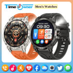 Time Owner smartwatch LED flashlight compass high-definition screen waterproof monitoring heart rate Bluetooth call men's watch