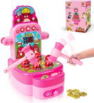 VATOS Whack Game Mole Mini Electronic Game 2 Hammers Pounding Toddler Toys for 3 4 5 6 7 8 Years Old Boys Girls Interactive Toy