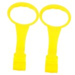 VICASKY 1 Pair Crib Pull Rings Newborn Hang Portable Standing Tethers Door Rope Sloth Crawling Drawstring Jumper Push Handles Walker Belt Walking Harness Harnesses Yellow Pp