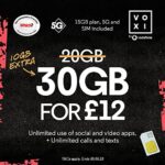 Vodafone VOXI £12 Plan SIM (Packaging May Vary)