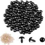 Wholesale 50pcs 5-24mm Eyeball Doll Accessories Black Plastic Plush Safety Eyes Amigurumi for Toys DIY Funny Toy Eyes Animal