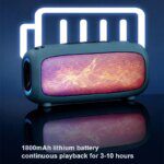 Wireless Bluetooth Speaker Flame Portable HIFI Lamp RGB Colorful Light Desktop Computer Audio Outdoor Stereo Mini Boombox TF AUX