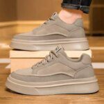 Without Heels Round Tip Women's Shoes High Platform High Heels White Womens Golf Shoes Sneakers Sports Affordable Price