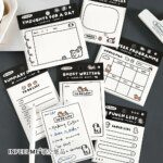 30sheets Memo Note Happy Business List Series Schedule Weekly Plan List Notes Check-in N Times Sticky Notes Stationery Note Pad