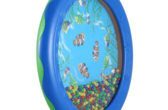 5X Ocean Wave Bead Drum Gentle Sea Sound Musical Educational Toy Tool For Baby Kid Child-AT20