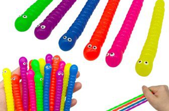 Colorful Soft Caterpillars Fidget Toy Stretch String TPR Rope Kids Birthday Party Favors Pinata Filler Halloween Gifts