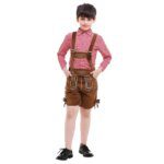 Costume Cosplay Oktoberfest Lederhosen Bavarian Shorts German Beer Festival Suit Halloween Mardi Gras Outfit Kids Boys Men Lolit