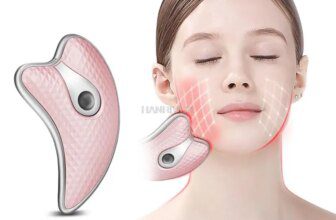 Electric vibration heating micro current scrapping board beauty instrument facial lift massager face thin instrument