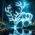 JMINE Div 5D Glowing Elk tree Full Diamond Painting cross stitch kits art enchanted forest 3D paint by diamonds