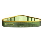 LIZEALUCKY Shower Caddy Racks, Rust Proof Shower Organisers, Wall Glue Hook, Easy to Remove,Storage Rack Punch Shower Caddy Shelf for Household (Triangle ‑ Dark Green)