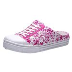 Mid Calf Wellies for Women Rain Boots Gardening Shoes Warm Boots for Men Winter Women Ladies Beach Sandals Hollow Out Casual Breathable Slippers Shoes Weird Rain (Pink,5)