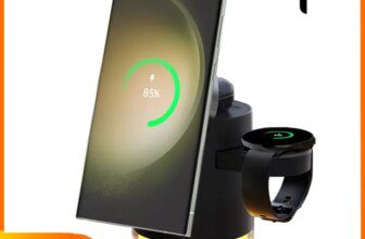 Qi2 Charger with Night lamp 3in1 Magsafe Wireless Chargers Station for iPhone & Samsung Apple Watch Magnetic Charging Accessory
